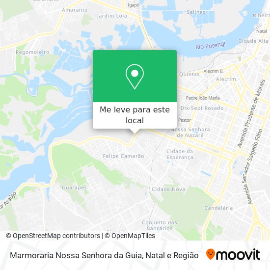 Marmoraria Nossa Senhora da Guia mapa