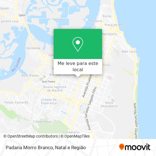 Padaria Morro Branco mapa
