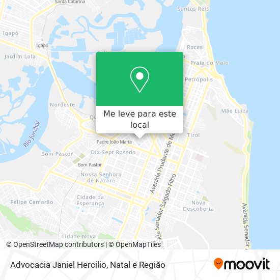 Advocacia Janiel Hercilio mapa