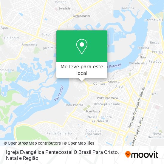 Igreja Evangélica Pentecostal O Brasil Para Cristo mapa