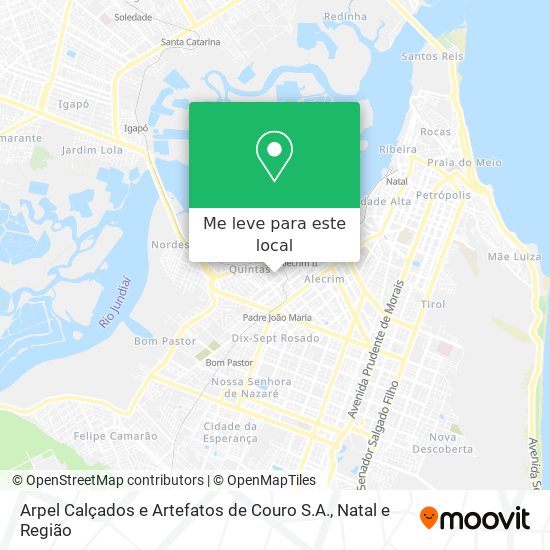 Arpel Calçados e Artefatos de Couro S.A. mapa