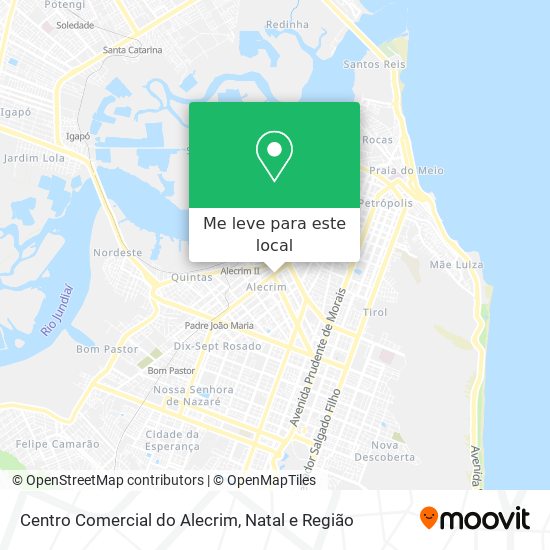 Centro Comercial do Alecrim mapa