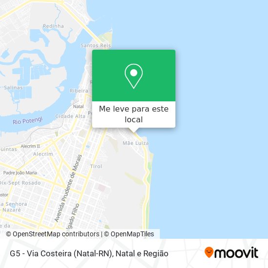G5 - Via Costeira (Natal-RN) mapa