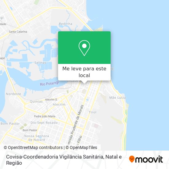 Covisa-Coordenadoria Vigilância Sanitária mapa