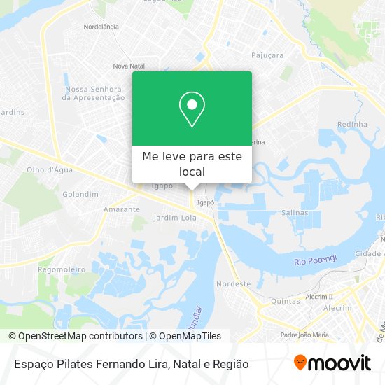 Espaço Pilates Fernando Lira mapa