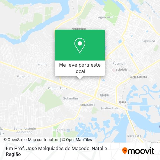 Em Prof. José Melquiades de Macedo mapa