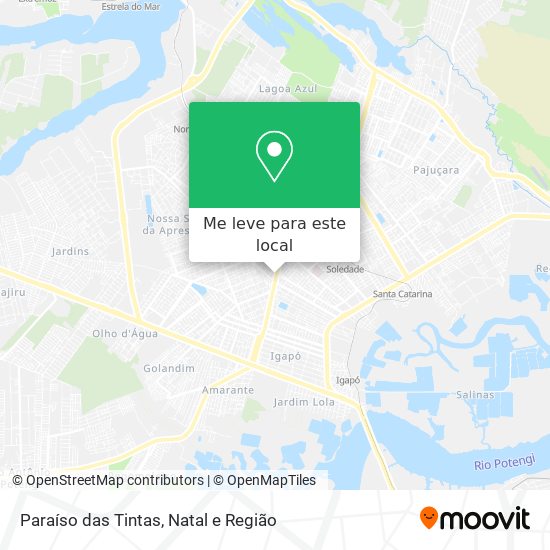 Paraíso das Tintas mapa