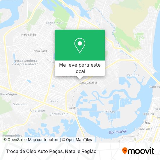 Troca de Óleo Auto Peças mapa