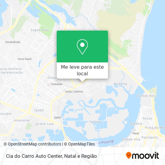 Cia do Carro Auto Center mapa