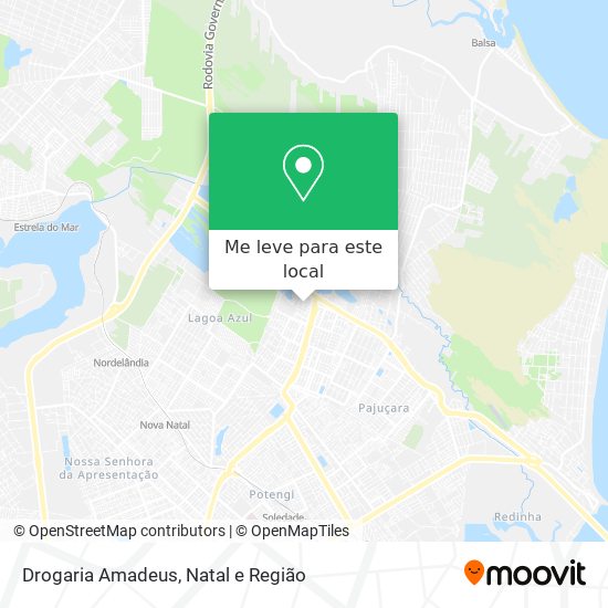 Drogaria Amadeus mapa