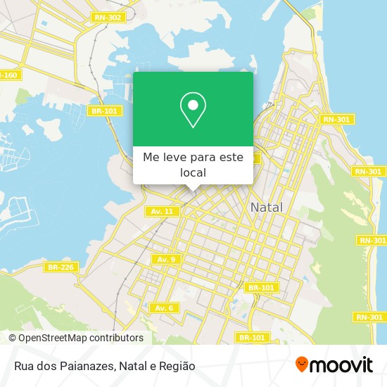 Rua dos Paianazes mapa