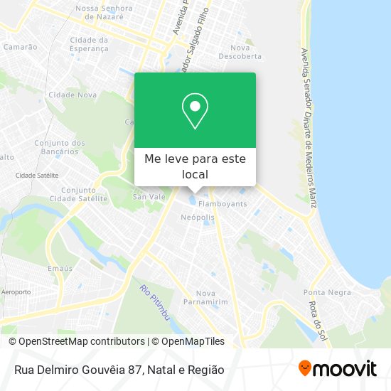 Rua Delmiro Gouvêia 87 mapa