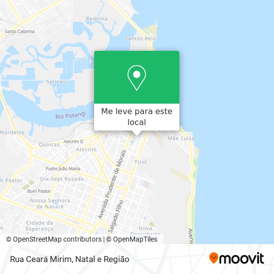 Rua Ceará Mirim mapa