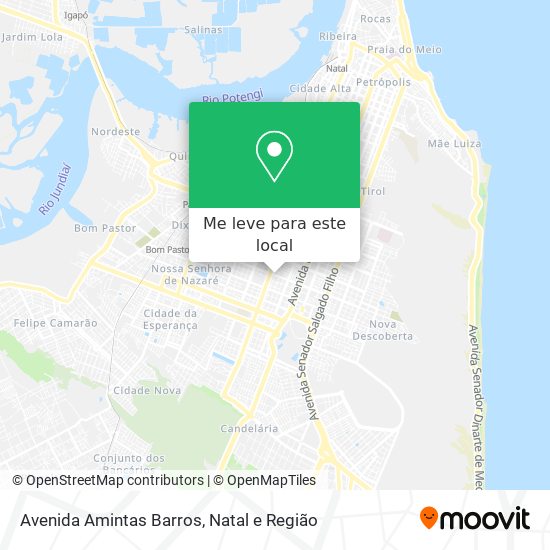 Como chegar até Avenida Amintas Barros em Lagoa Nova de Ônibus ou Trem?