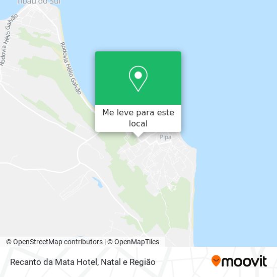 Recanto da Mata Hotel mapa