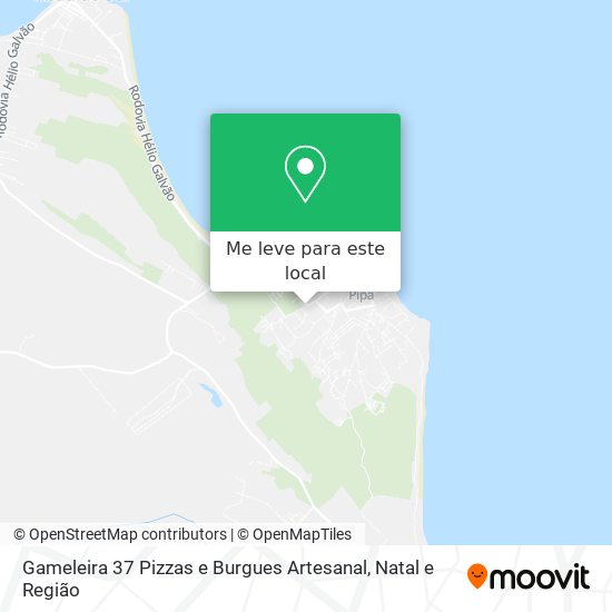 Gameleira 37 Pizzas e Burgues Artesanal mapa