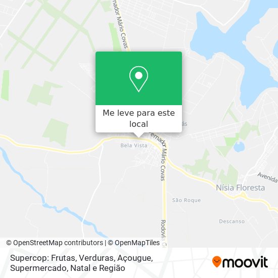 Supercop: Frutas, Verduras, Açougue, Supermercado mapa