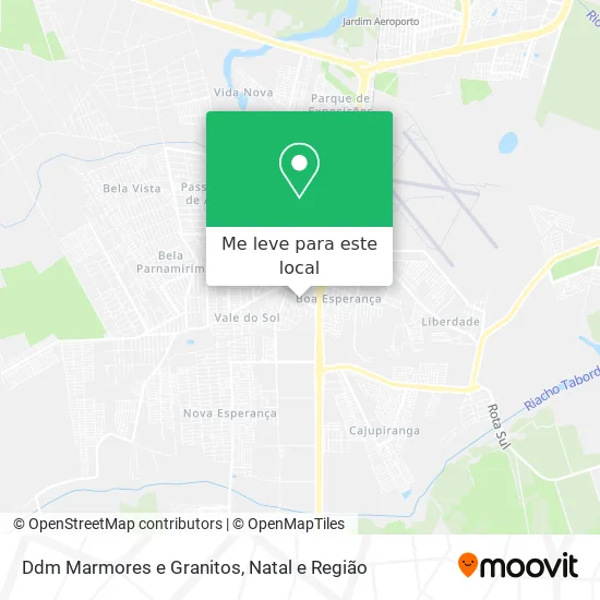 Ddm Marmores e Granitos mapa