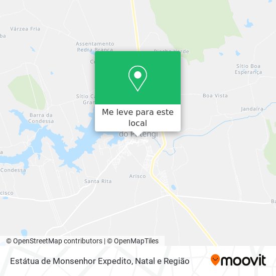 Estátua de Monsenhor Expedito mapa