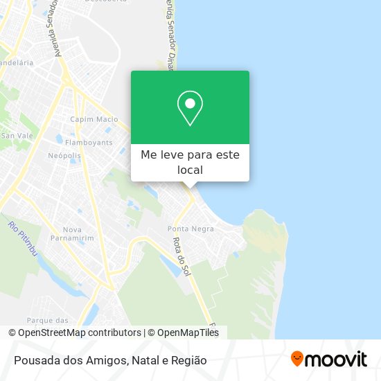 Pousada dos Amigos mapa