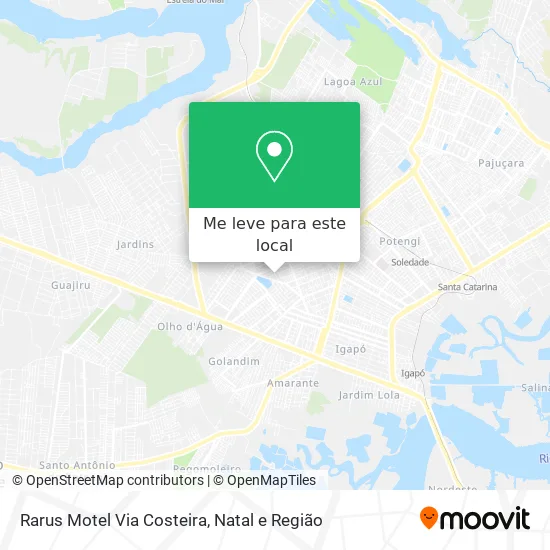 Rarus Motel Via Costeira mapa
