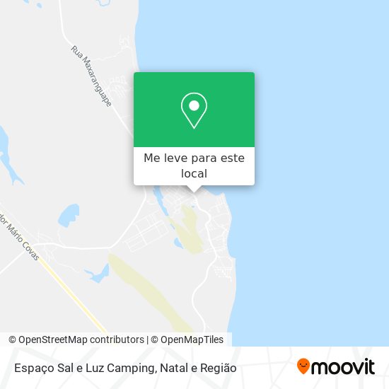 Espaço Sal e Luz Camping mapa