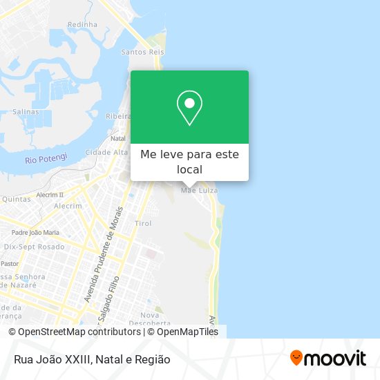 Rua João XXIII mapa