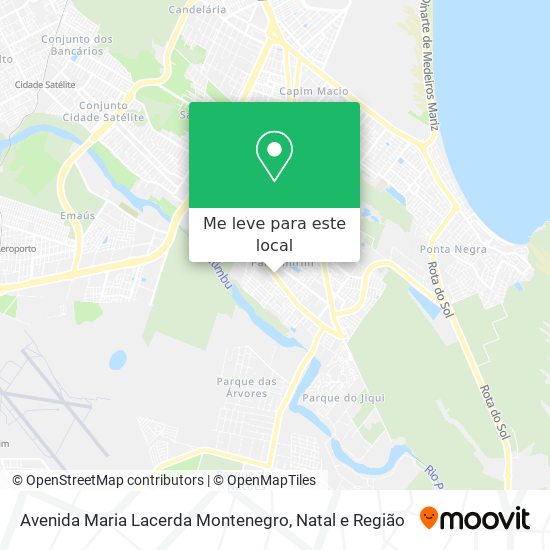 Avenida Maria Lacerda Montenegro mapa