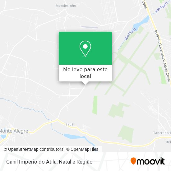 Canil Império do Átila mapa