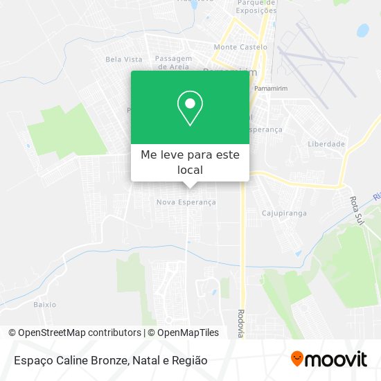 Espaço Caline Bronze mapa