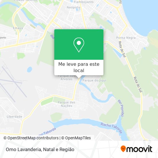 Omo Lavanderia mapa