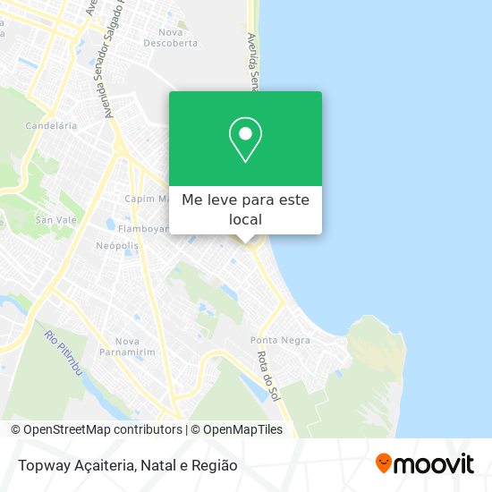 Topway Açaiteria mapa