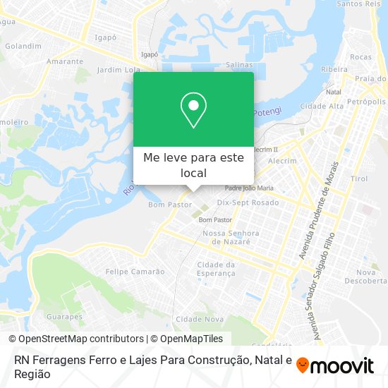 RN Ferragens Ferro e Lajes Para Construção mapa