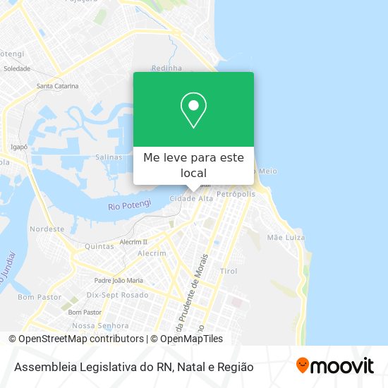 Assembleia Legislativa do RN mapa