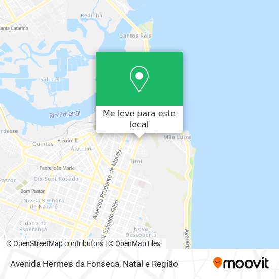 Avenida Hermes da Fonseca mapa