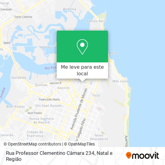 Rua Professor Clementino Câmara 234 mapa
