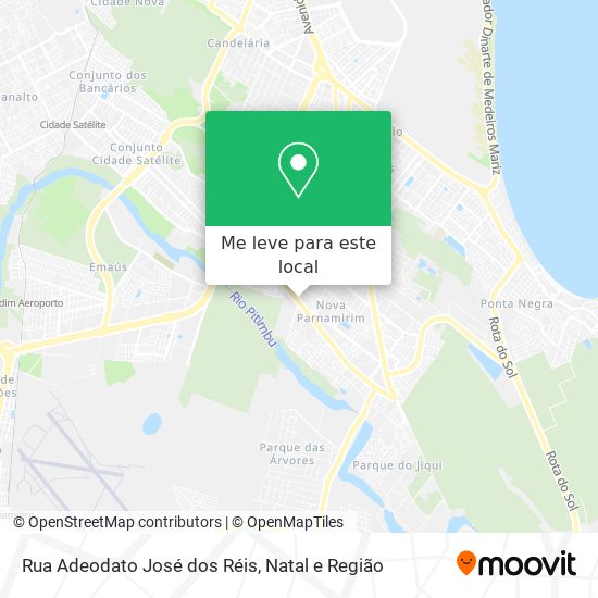 Rua Adeodato José dos Réis mapa