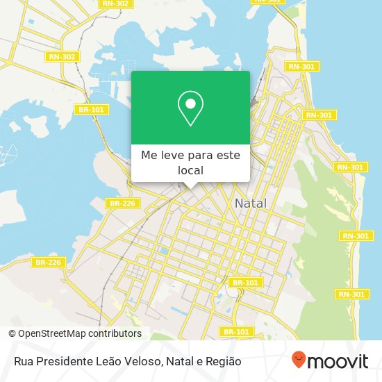 Rua Presidente Leão Veloso mapa