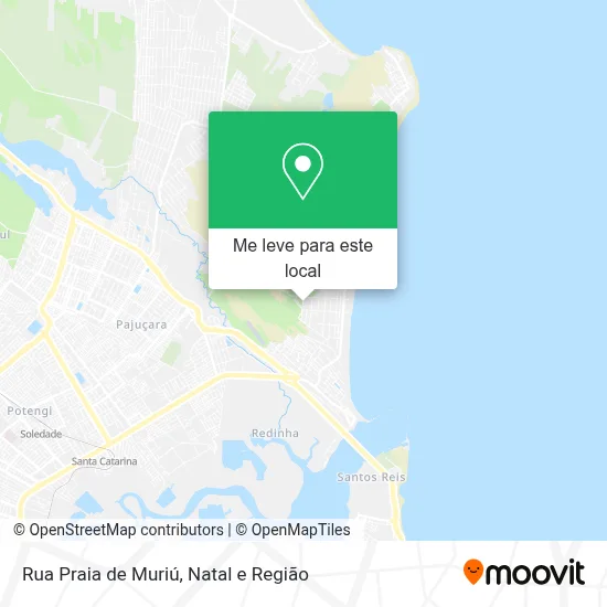 Rua Praia de Muriú mapa