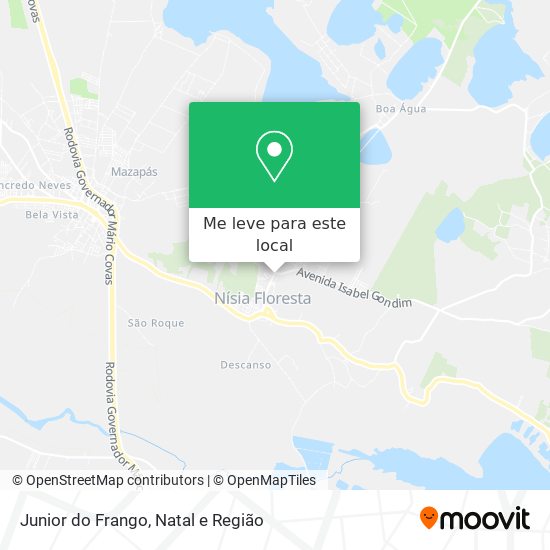 Junior do Frango mapa