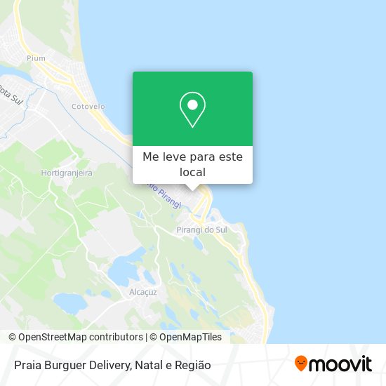 Praia Burguer Delivery mapa