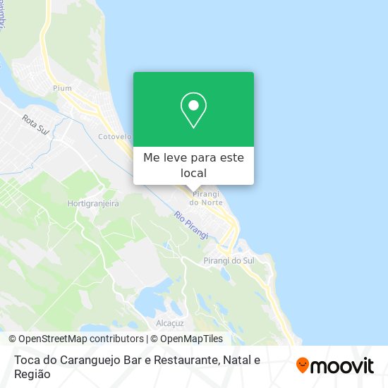 Toca do Caranguejo Bar e Restaurante mapa