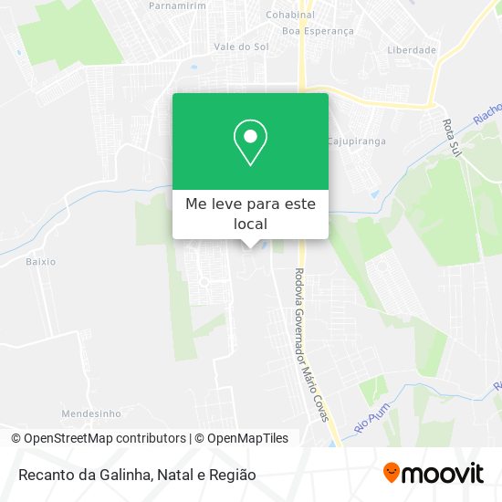 Recanto da Galinha mapa