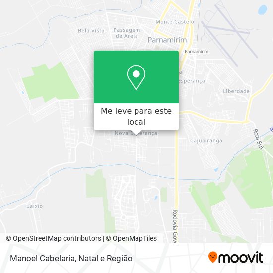 Manoel Cabelaria mapa
