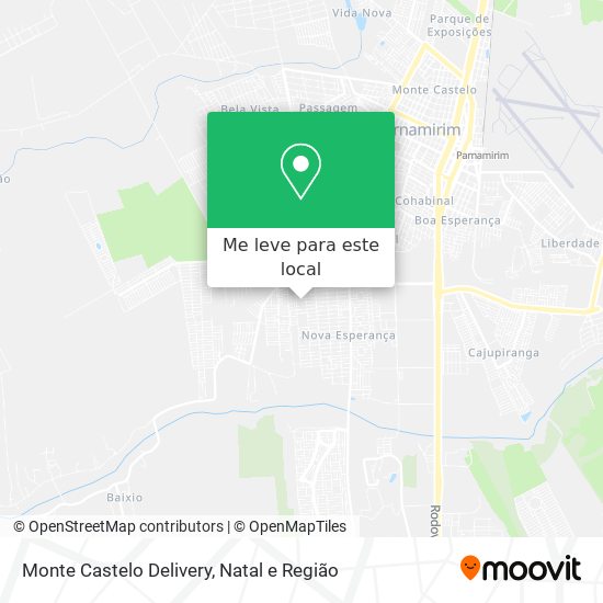 Monte Castelo Delivery mapa