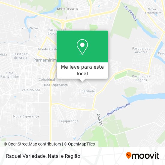 Raquel Variedade mapa