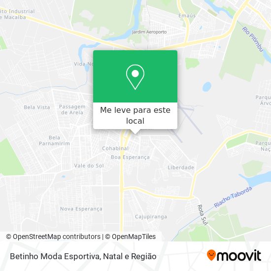 Betinho Moda Esportiva mapa