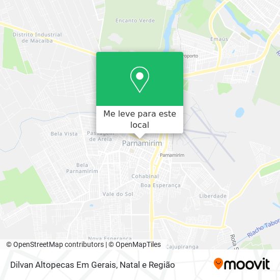 Dilvan Altopecas Em Gerais mapa