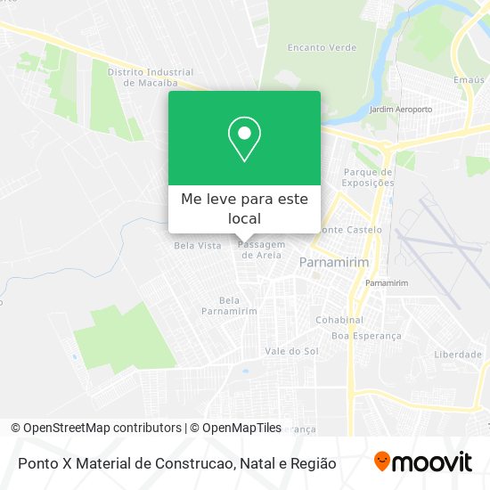 Ponto X Material de Construcao mapa