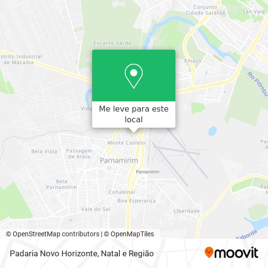 Padaria Novo Horizonte mapa
